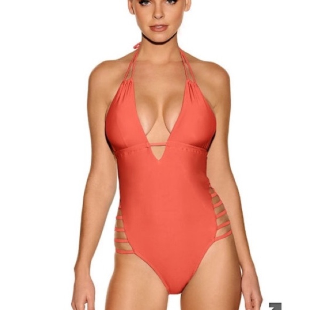 NWT RACHEL Rachel Roy One Piece Swimsuit in Watermelon